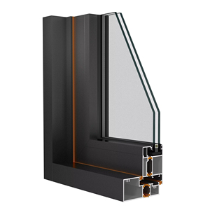 AS2047/AS2208/AS4666/AS1288/AGWA Australian Standard Modern Double Glazed Thermal Break Aluminum Casement Door with Flysecreen
