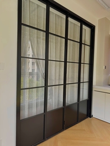 Slim Frame Aluminum Bi-Fold Interior Glass Doors