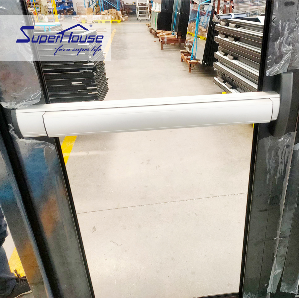 NOA Commercial Door Safety Quick Escape Door Push Glass Aluminium Storefront Exterior Doors