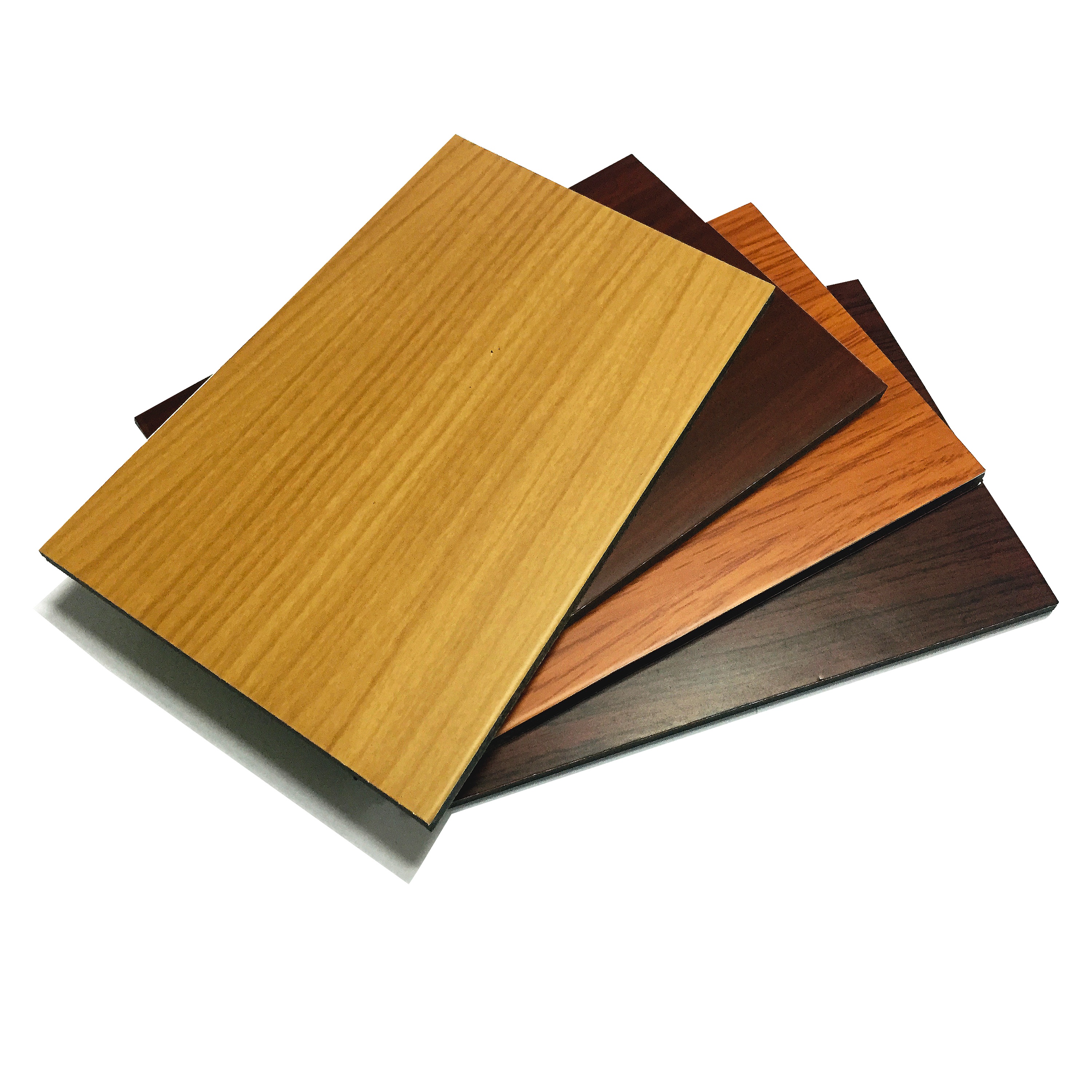 Modern Waterproof 3mm Apartment Kitchen Cabinet Door ACP Anti-static Fireproof Aluminum Composite Panel Wood Grain Board