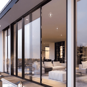 Customized Aluminum Double Tempered Glass Sliding Door NFRC AS2047 Energy Efficiency Sliding Door