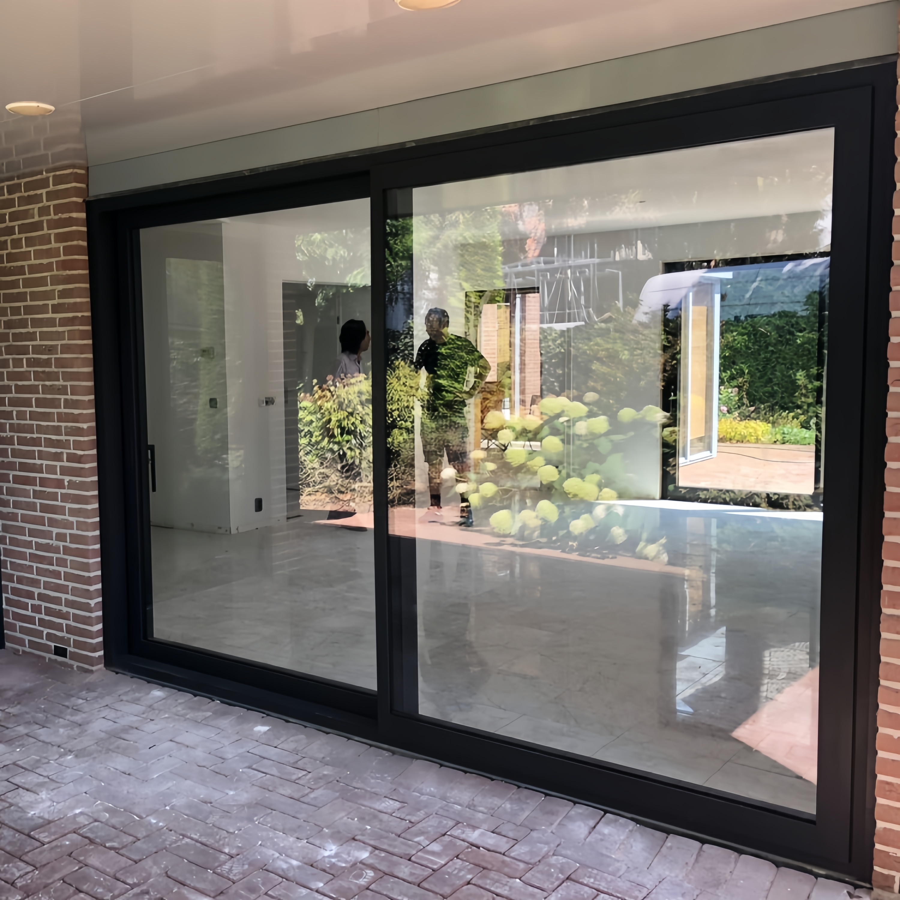 Customized Size Heavy-duty Industrial Sliding Aluminium Doors And windows Sound Proof Aluminum More Panels Slide Door For Sale