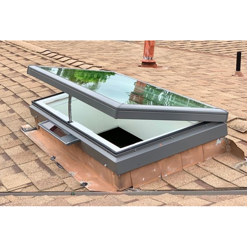 Custom Skylight Window Roof windows Skylights Aluminum Alloy Translation Sliding Roof Skylight For The Villa