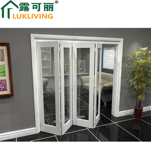 Lukliving Aluminium Bi Fold Doors White Grill Aluminium Bi Folding Door Bifold Doors