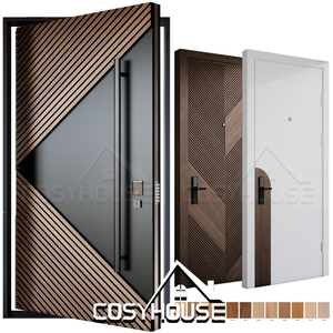 Luxury Modern Pivot Front Door Aluminum Exterior Entrance Door for Villa House Custom Design
