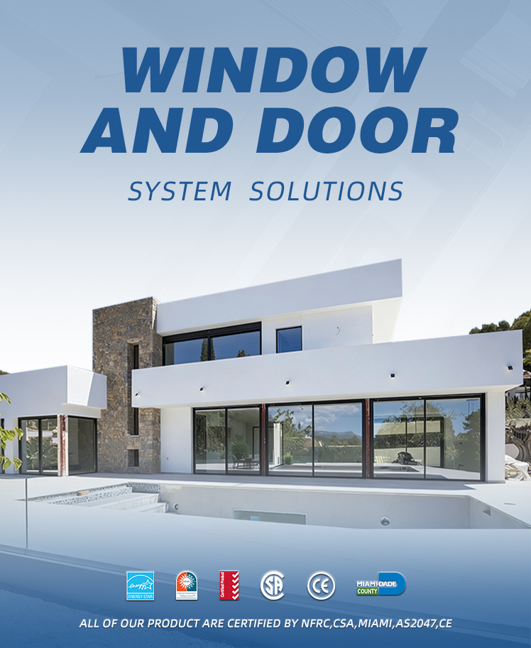 Aluminium single double hung windows detail