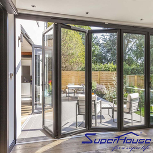 Superhouse House Windows Design Aluminium Bi Fold Window Fold Up Glass Windows For Sale New Graphic Design Stainless Steel