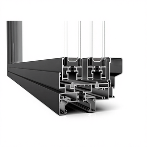 Fuson Soundproof Accordion Sliding Glass Windows and Doors Thermal Break Aluminum Bi Folding Window slide window