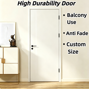 Outdoor Anti Scratch Aluminum Wood Composite Door Solid Wood Infill Sun Resistant for Vacation Chalet Project