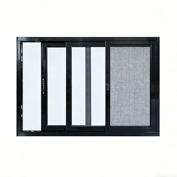 Modern Double Glazed Thermal Break Aluminum Sliding Windows with Low-E Glass Mosquito Net Energy Star Qualified for Hotel Use