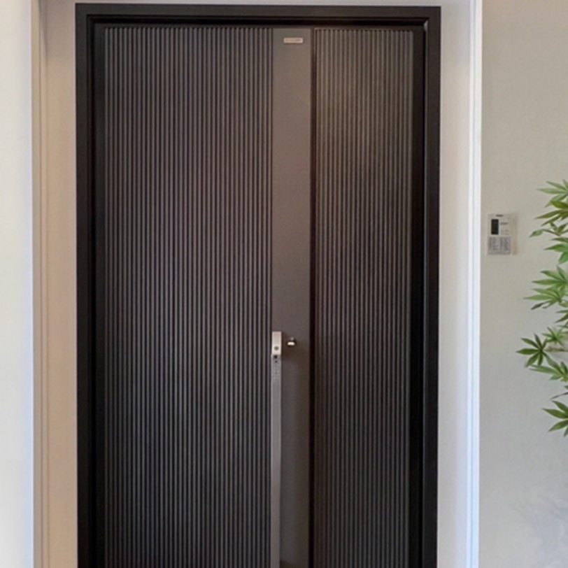 FoShan High-End Cast Aluminum Security Anti-Theft Villa Entry Door Stainless Steel Entrance Door of a Self-built House