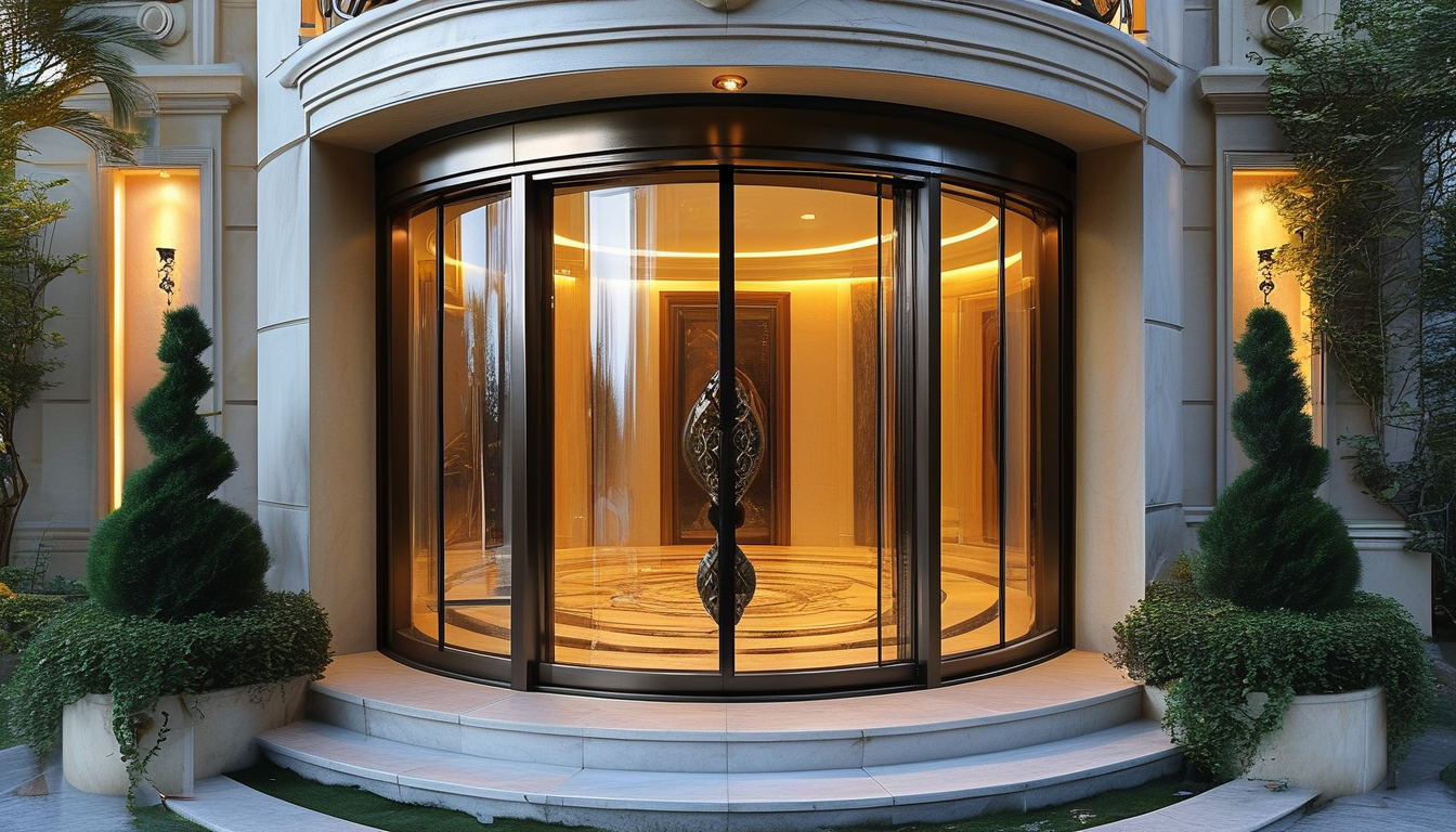 Pivot Door For Luxury Villas engineered by DERCHI