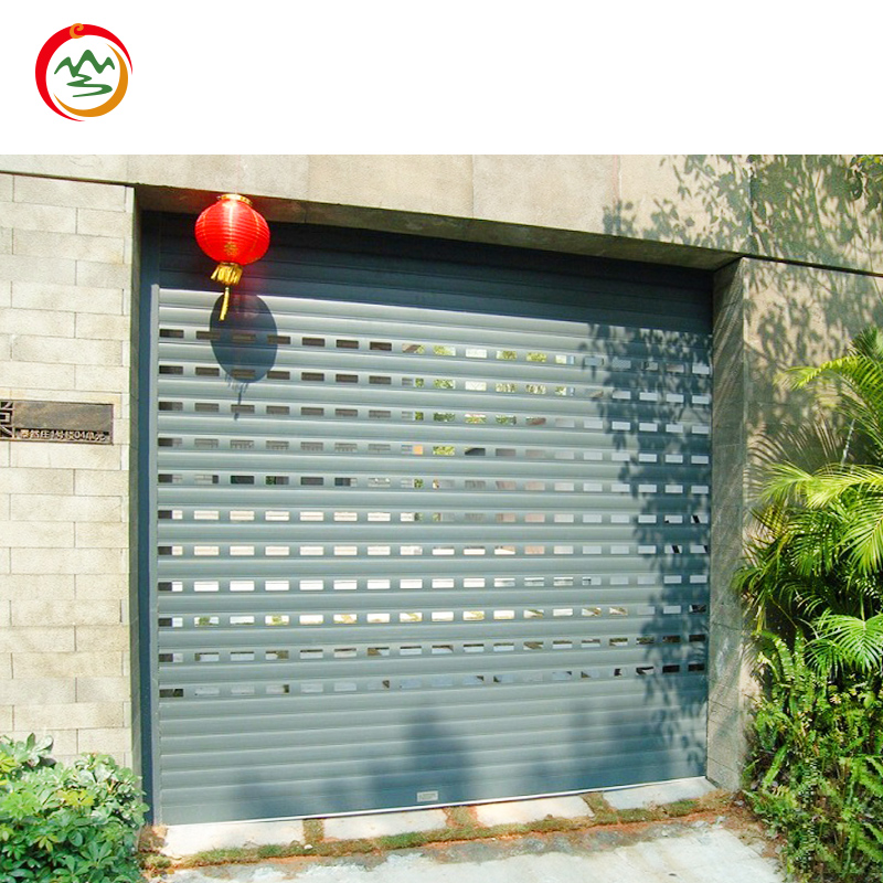 Modern Industrial Design Outdoor Aluminum Alloy Rolling Grill Windproof Automatic Rolling Shutter Door Professionally Finished