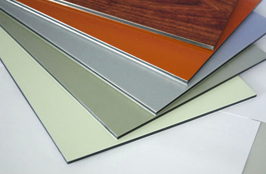 Industrial-Style Alucobond Door Panel 3MM/4MM Thick Aluminum Composite 1220mm*2440mm Heat Insulation Anti-Static Building A2 B1