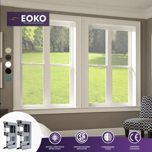 EOKO Hurricane Impact NFRC Certified Custom Size Vertical Sliding Single Hung Aluminum Window Factory Direct