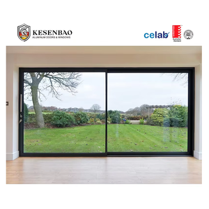 CE Exterior Double Glazed Slim Aluminum Sliding Glass Door System French Patio Door For Houses Villa