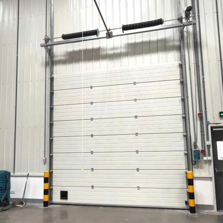Modern Industrial Sectional Overhead Garage Door Durable and Waterproof with Transparent Windows Advanced Rolling Open Style