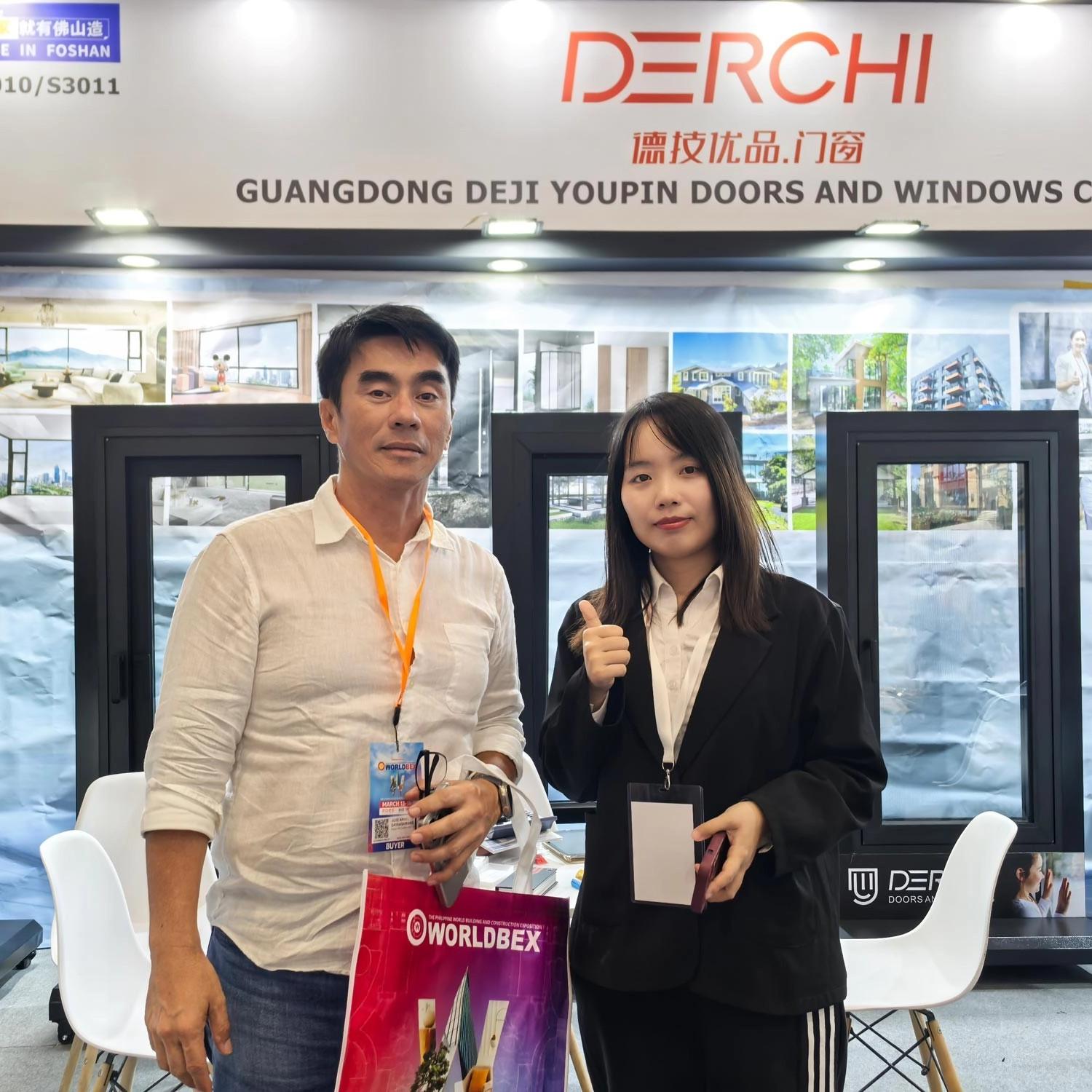 Guangdong Dejiyoupin Doors and Windows Co., Ltd. presenting acoustic doors at WORLDBEX