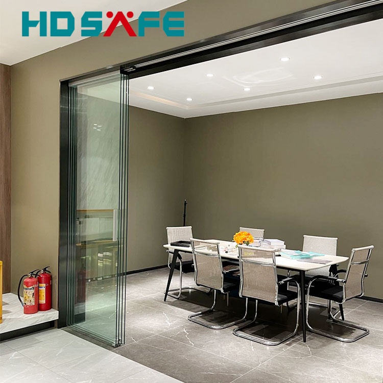 Factory Customized Modern Frameless Glass Door Interior Office Tempered Glass Partition Sliding Door System