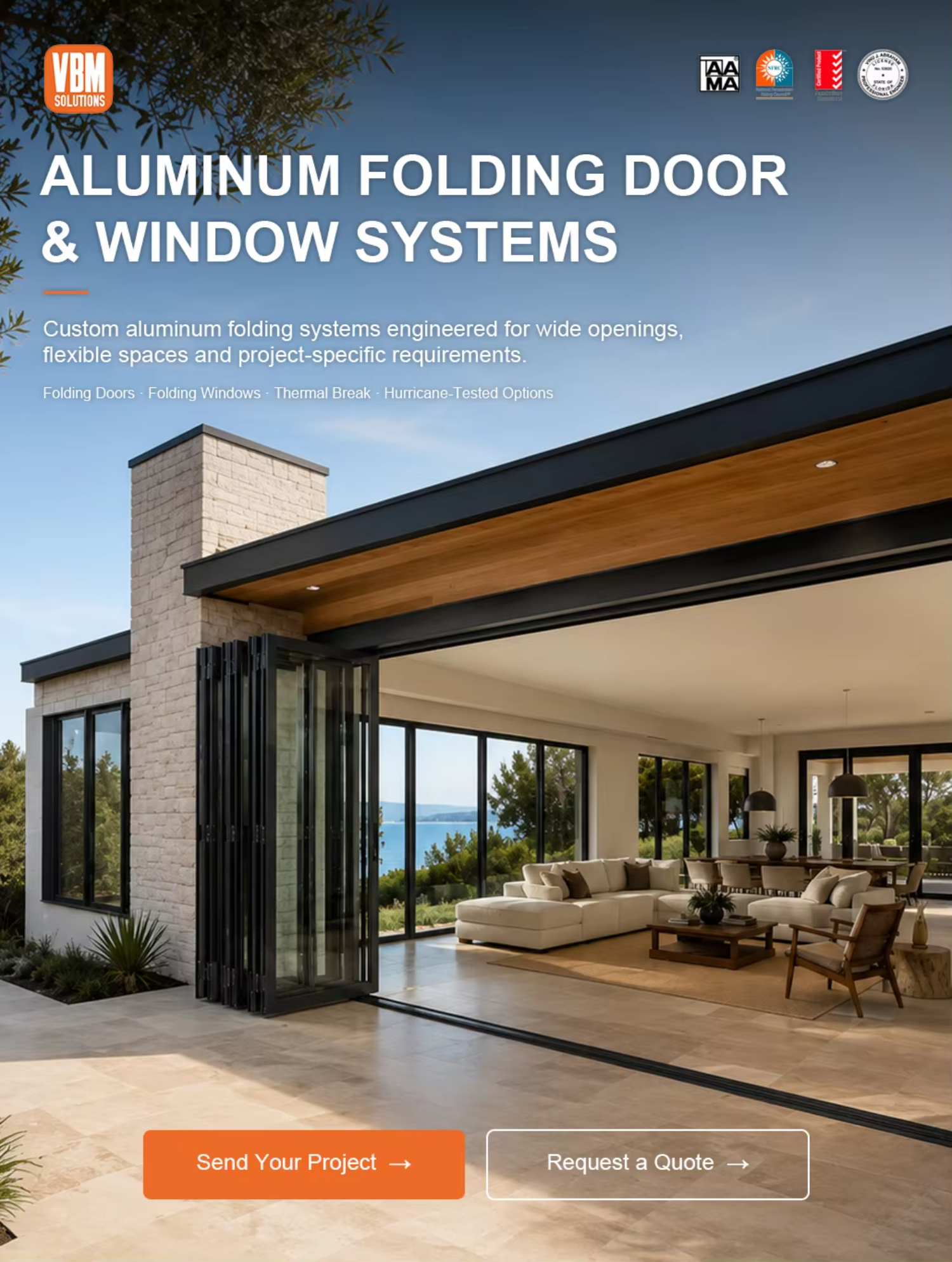 Custom Aluminum Glass Accordion Door Exterior Bi Fold Patio Doors Modern Aluminum Folding Doors for Building