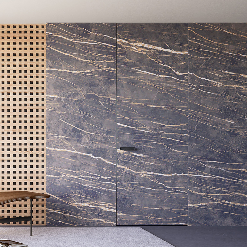 Custom Frameless Door Manufacturer Fire Rated Sound Proof Interior Aluminum Wooden Hidden Frame Door for Commercial Project