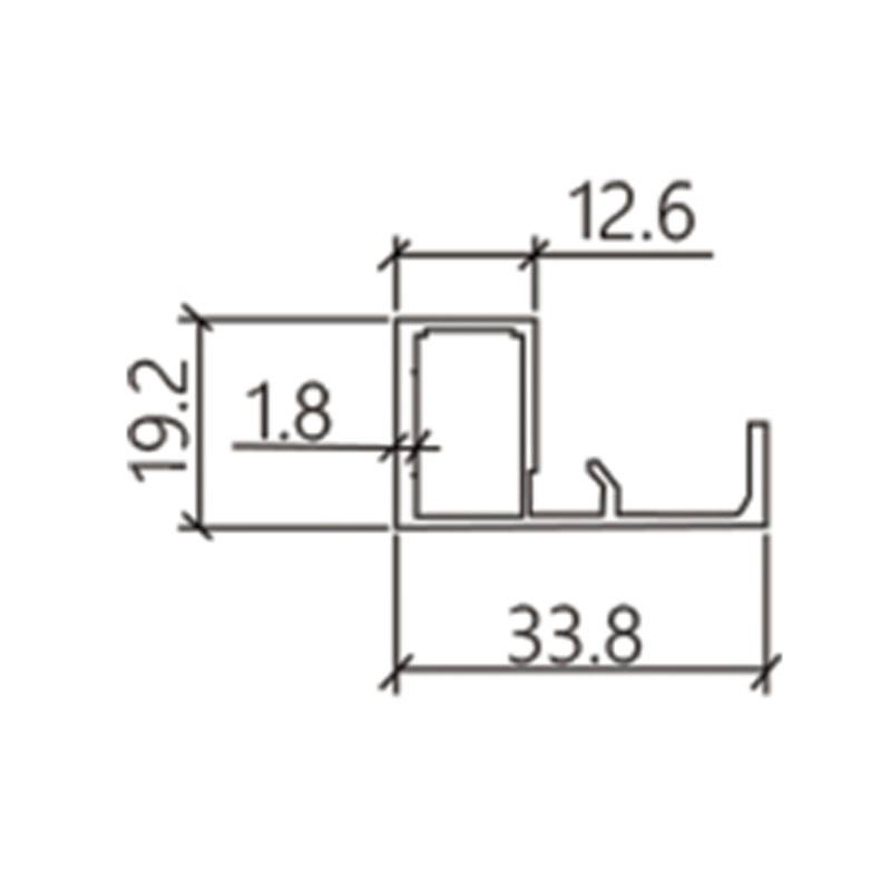 Cabinet Glass Door Aluminium Profile Design