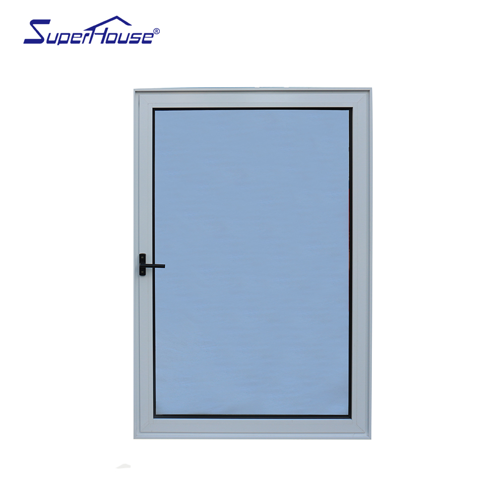 For Superhouse Modern Design Small Aluminum Glass Hopper Window Hurricane Approved for Florida Miami-Dade for Bathrooms