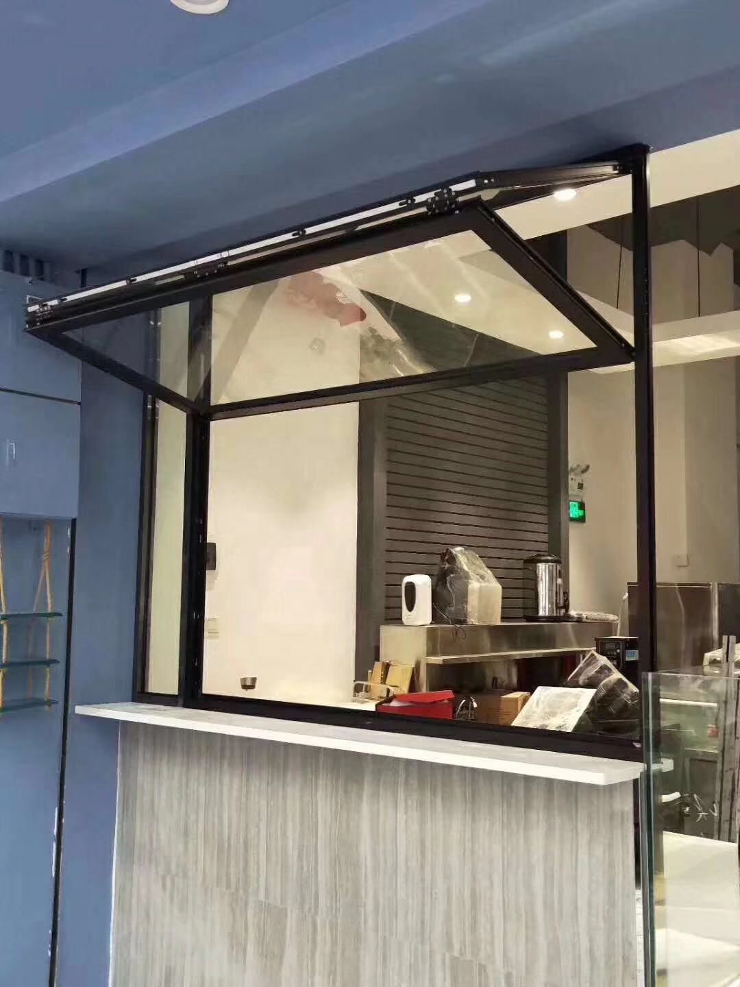 Modern Exterior Vertical Bi-folding Aluminum Alloy Window High Quality Hardware Heat Insulation Powder Coated Finish 3-Year