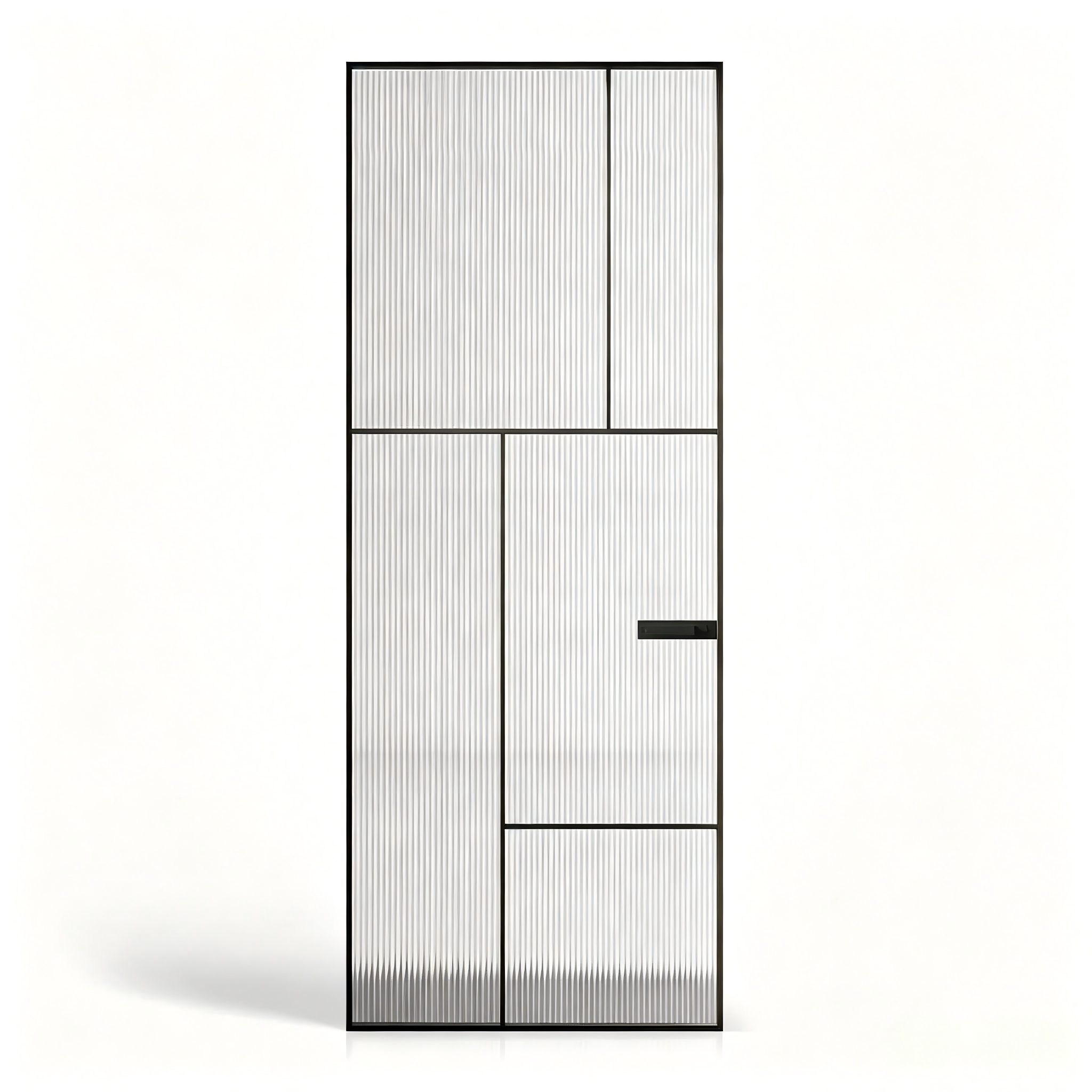 Highly Stylish Aluminium Frosted Glass Bathroom Shower Doors - Interior Swing Glass Door for Toilet, Bedroom &amp; Houses