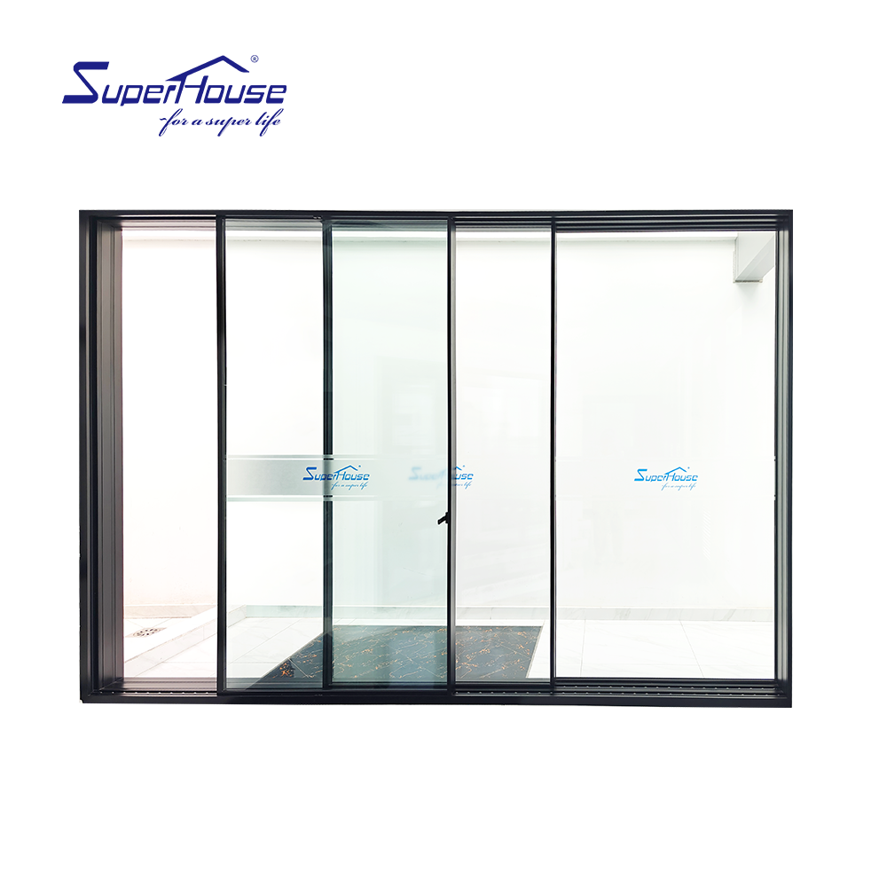 Ultra Narrow Frame Aluminum Sliding Door Double Glass Soundproof Waterproof Slim Frame Balcony Living Room Door