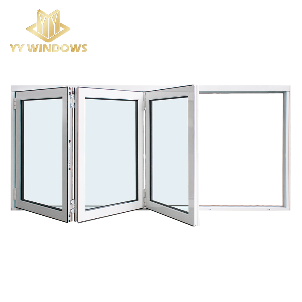 High Quality Bi Folding Sliding Double Glazed Modern House Using Aluminum Windows