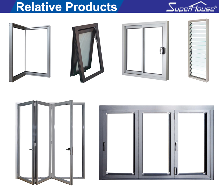 Superhouse China Sound Insulation Aluminium Roof Swing Window for Villa