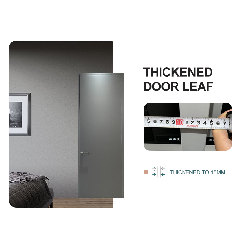 OUNA All-Aluminum Simple Bedroom Wooden Door Interior Soundproof and Moisture-Proof Aluminum Honeycomb Set Pure Aluminum Door