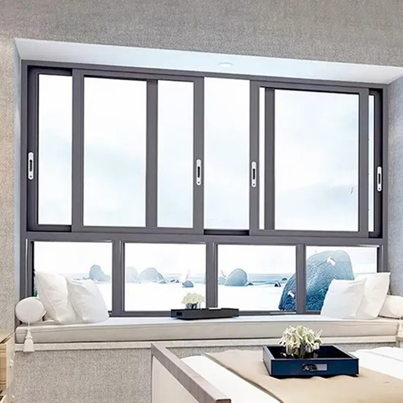 Modern Design Style Aluminum Alloy Heat-Insulated Broken Bridge Vertical Sliding Doors Windows Apartment
