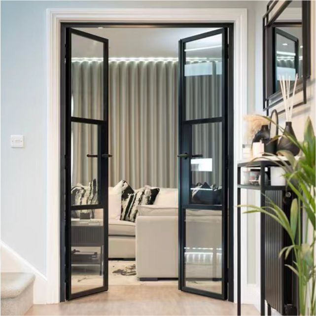 Exterior Crittall Doors Aluminium Arch Doors Steel Look Slimline Arch Top Aluminum Glass Door