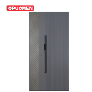 Modern Exterior Impact Resistant Entry Door With Fire Prevention 3Hr Rating Aluminium Security Door For House