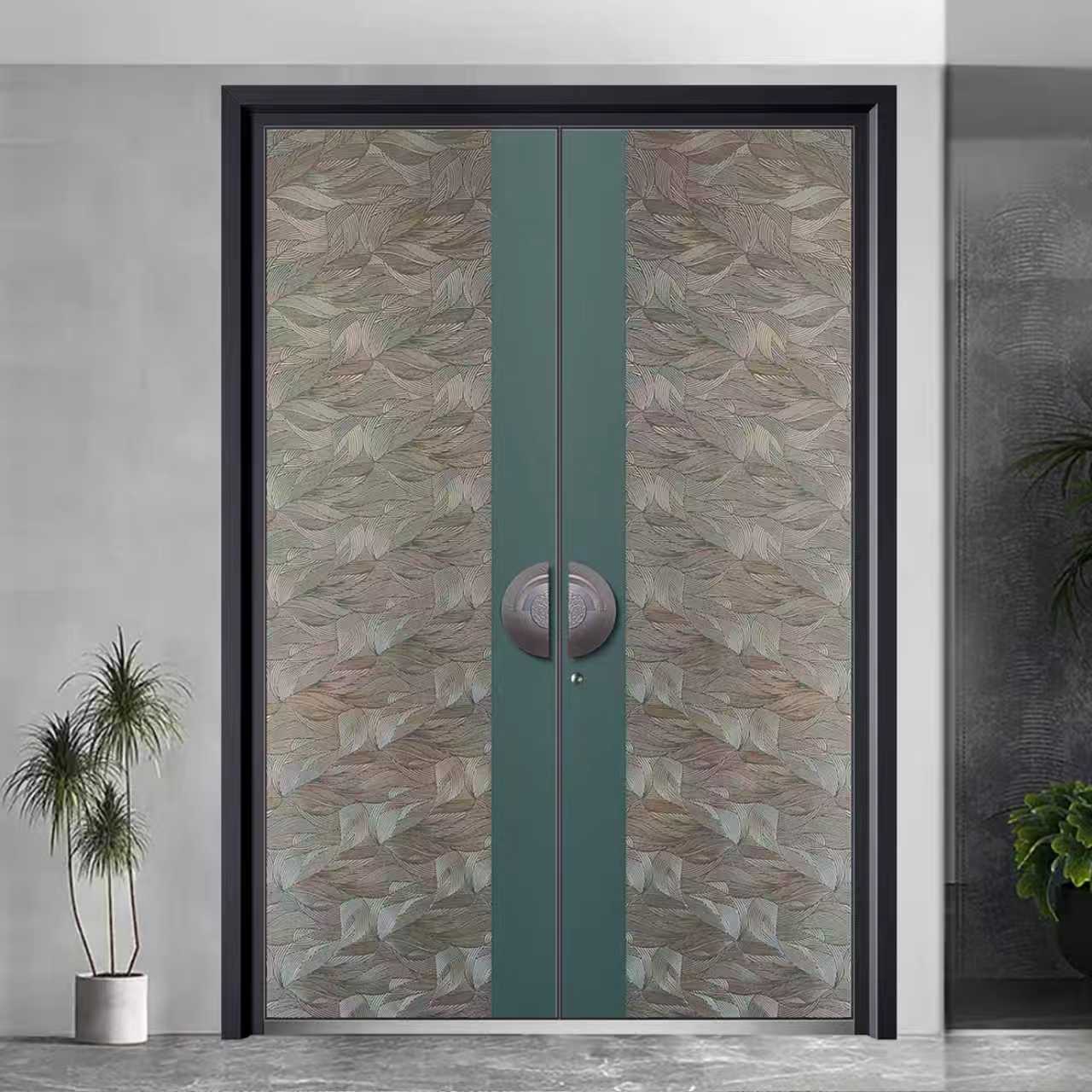 Total Solution ODM/OEM Support Villa Safety Aluminum Security Metal Main Hinge Entry Armored Door