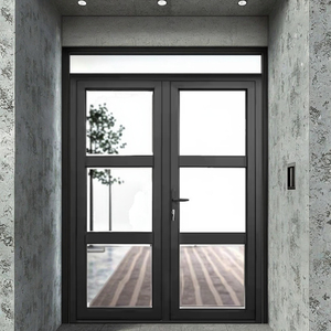 Thermally Broken Aluminum Doors Fiberglass | Divided Lite Grilles Single/Double French Hinged Entry Systems | Heritage Modern