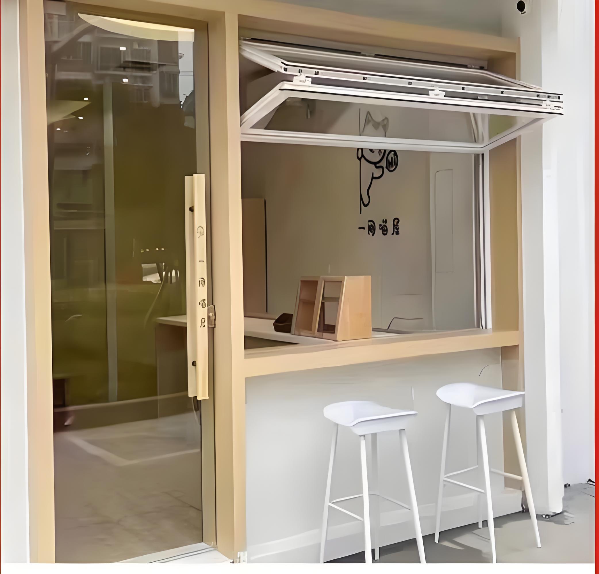 Exterior Aluminum Bifold Window Push-up Folding Windows Soundproof Double Glazed Window For Kitchen