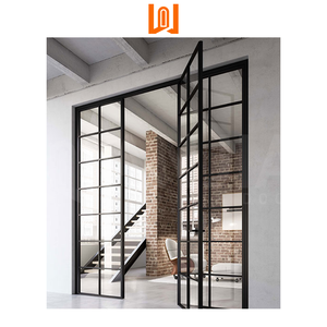 Crittall Style Double Glass French Doors