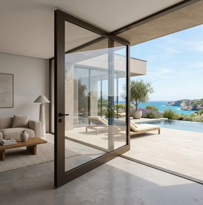 Premium Minimalist Aluminum Pivot Entrance Door