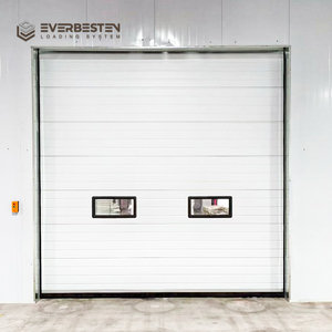 Everbesten Heavy Duty Steel Industrial Sectional Door Sandwich Panel Overhead Sectional Door for Logistics Center Warehouse