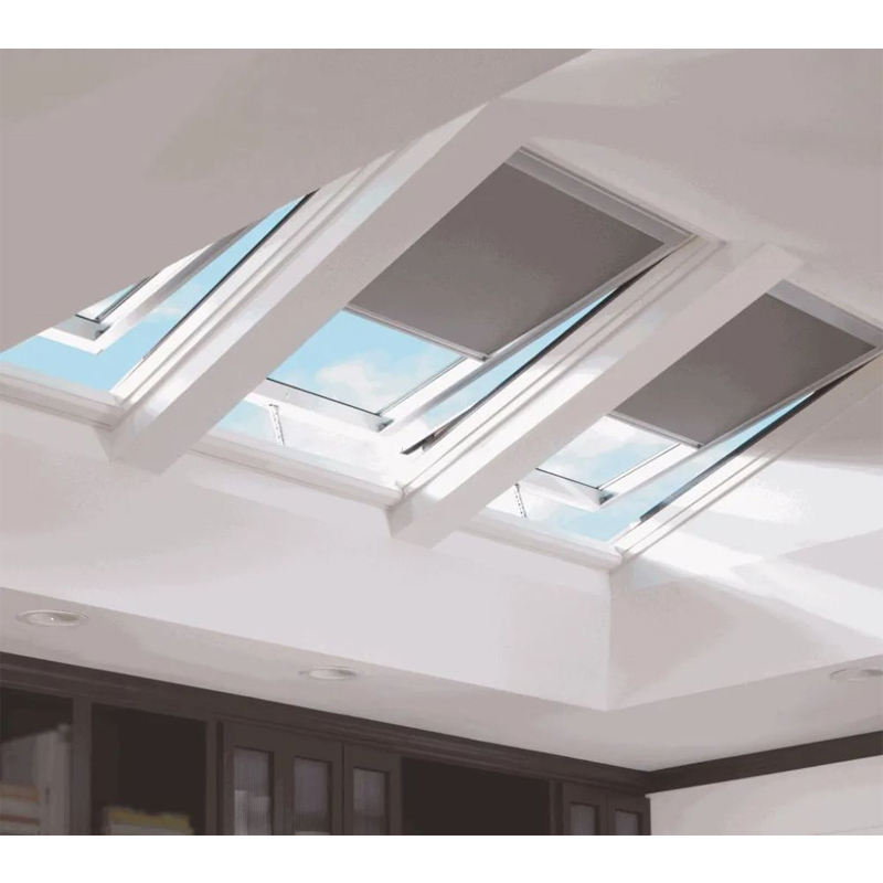 Electric Sliding Automatic LED Blue Glass Roof Skylight With Aluminum Alloy Frame High Quality