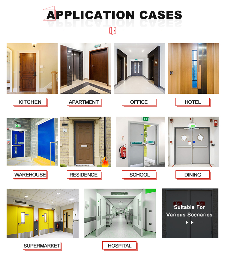 Aluminum Frameless Glass Door | Modern Fire Prevention Design Finished Surface for Balcony/Indoor Room Divider Commercial Use