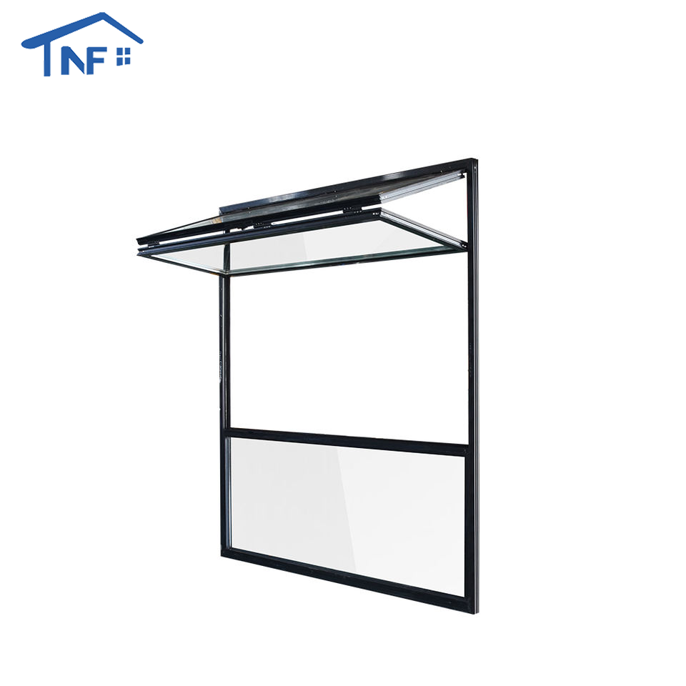 NF New Design Aluminium Hurricane Proof Vertical Bifold Up windows Vertical Folding Window