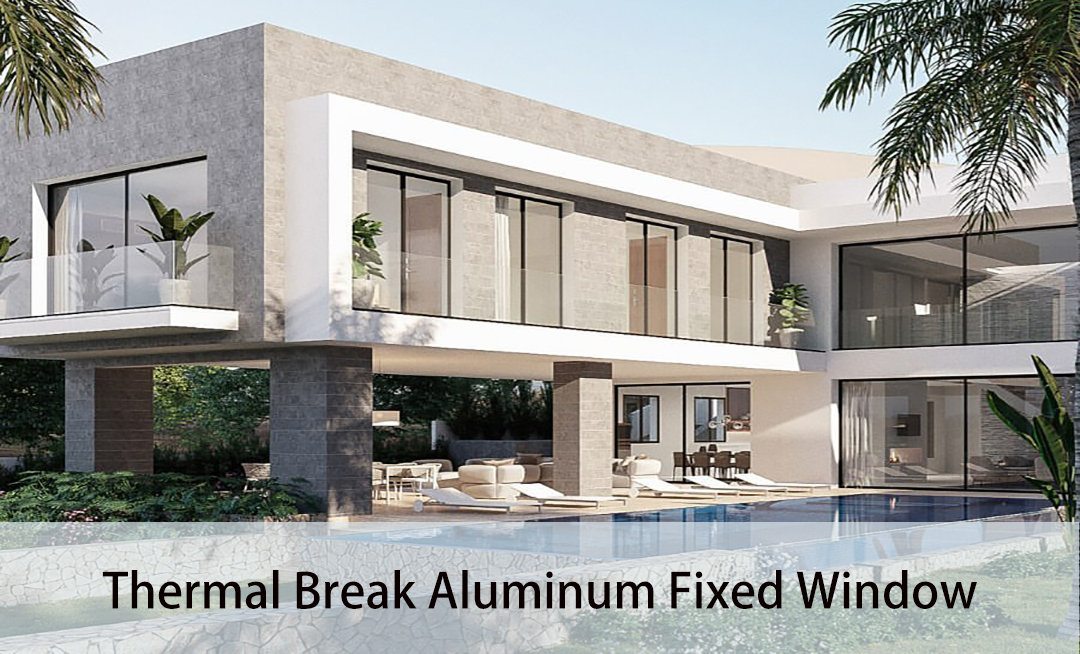 Minimalism Series Window Ultra Double Glass Aluminum Alloy Fixed Slimline Window Floor to Ceiling Windows