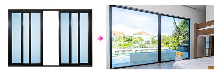 Minimalist architectural door view