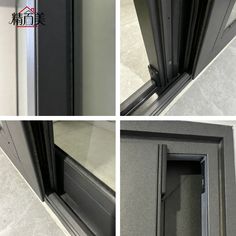 Interior Custom Design Maintenance Free Aluminum Sliding Window With Twin Sash Glass Pane For Home Office Study Room Apartment