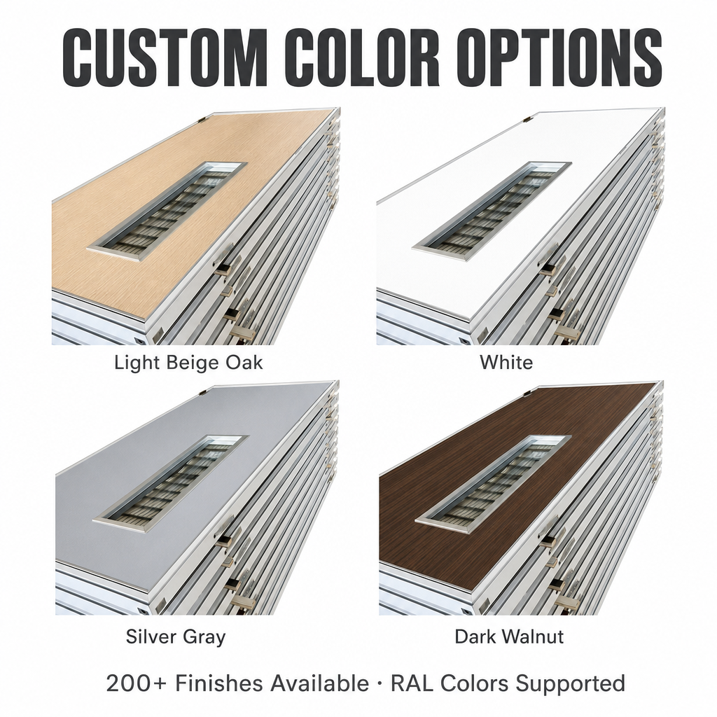 Hot Selling Odern Durable High-Quality Brown Hospital Aluminum Doors Ward Doors Medical Doors