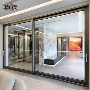 Customized Multiple Sealing Strips Wind Pressure Resistant 180 Degree Handle Rotation Aluminum Lift And Slide Door For Exterior